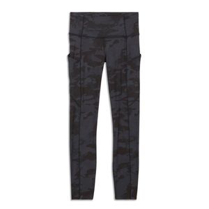 Lululemon Fast & Free HR Tight 25” Luxtreme Black Camo